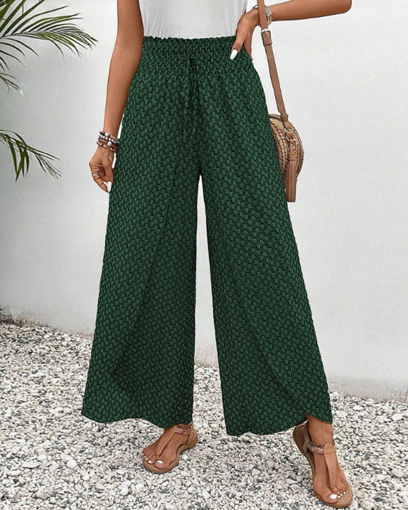 Floral Side Split Pants