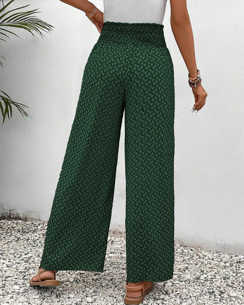 Floral Side Split Pants