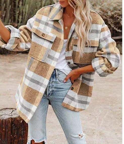 Heidi - Trendy Plaid Shirt