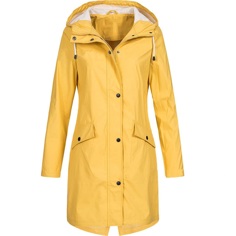 Water-repellent elegance ladies trench coat