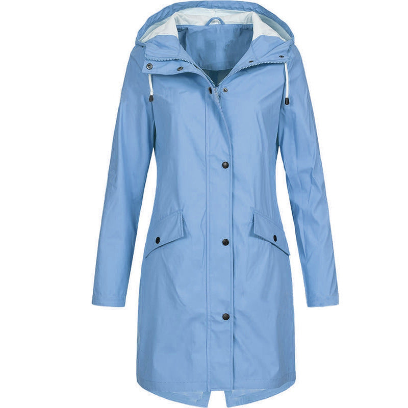 Water-repellent elegance ladies trench coat