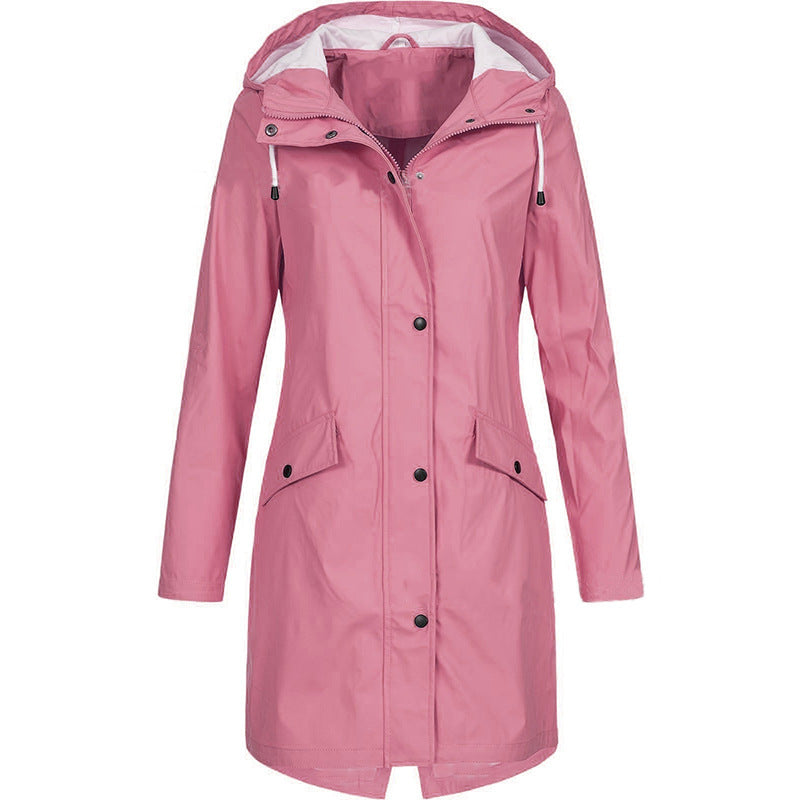 Water-repellent elegance ladies trench coat