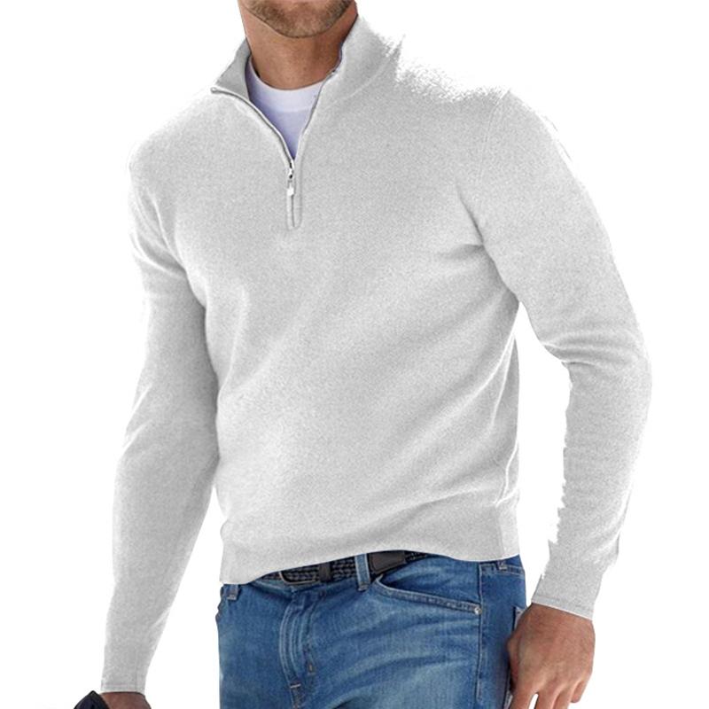 Cardigan with zip for men