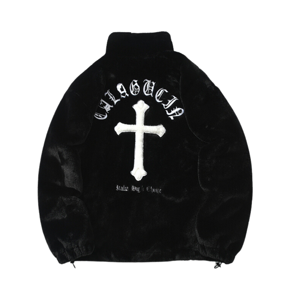 Embroidered Cross Unisex Jacket