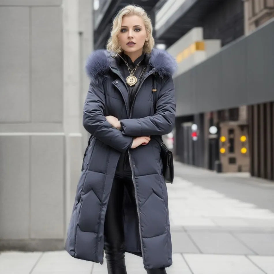 Extended Warm Winter Coat for women