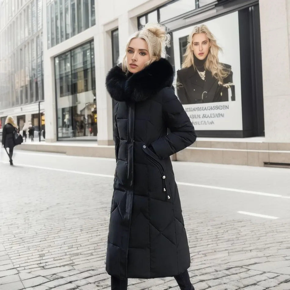 Extended Warm Winter Coat for women