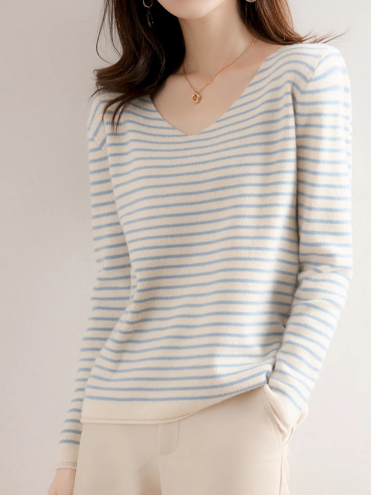 Casual Striped Women's Sweater