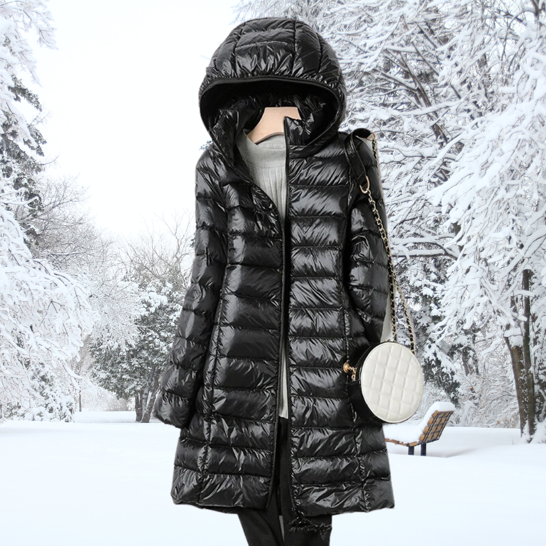 Women's long padded parka