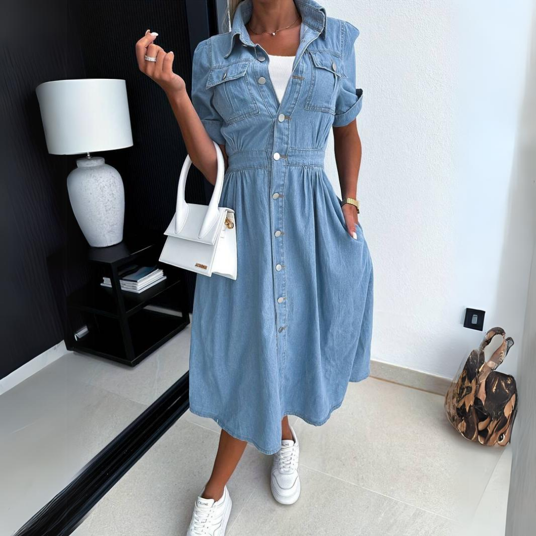 Chic Denim Dress for women