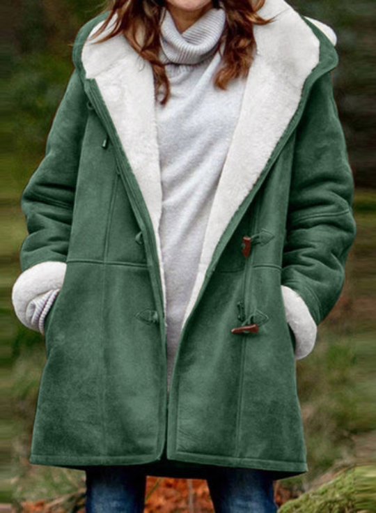 Cosy, soft hooded jacket