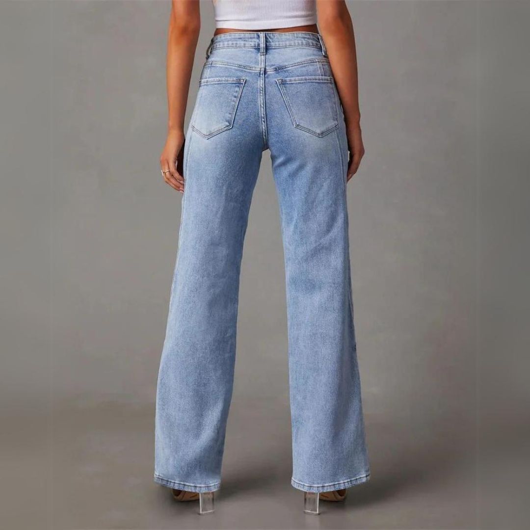 Flared Denim Jeans for women