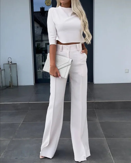 Chic Turtleneck Pant Set