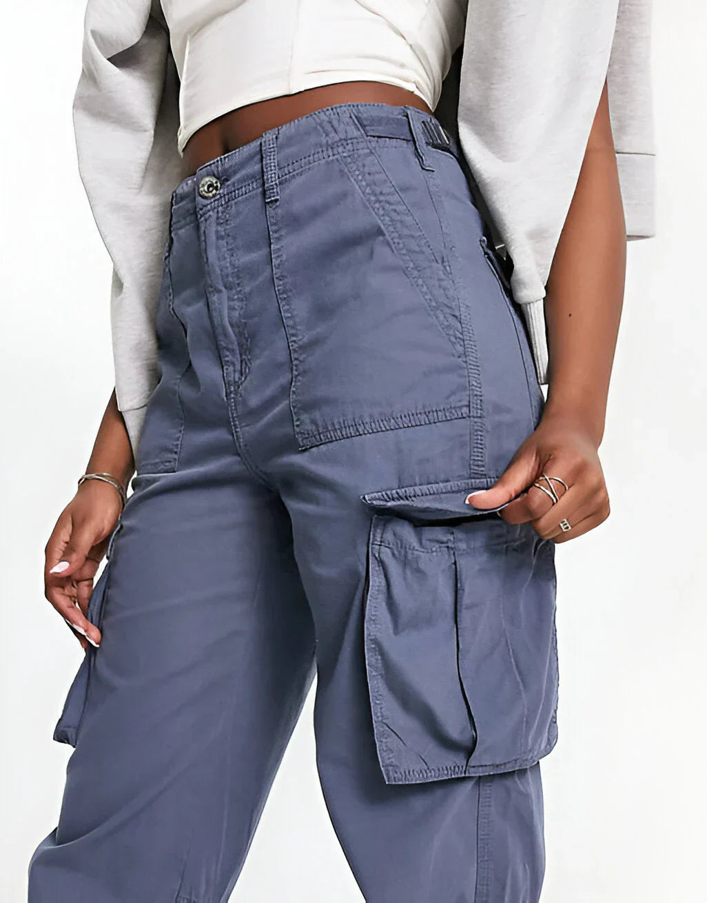 Adjustable Waist Cargo Pants for women