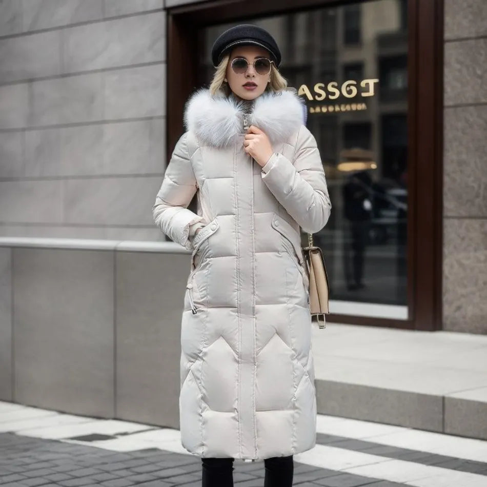 Extended Warm Winter Coat for women