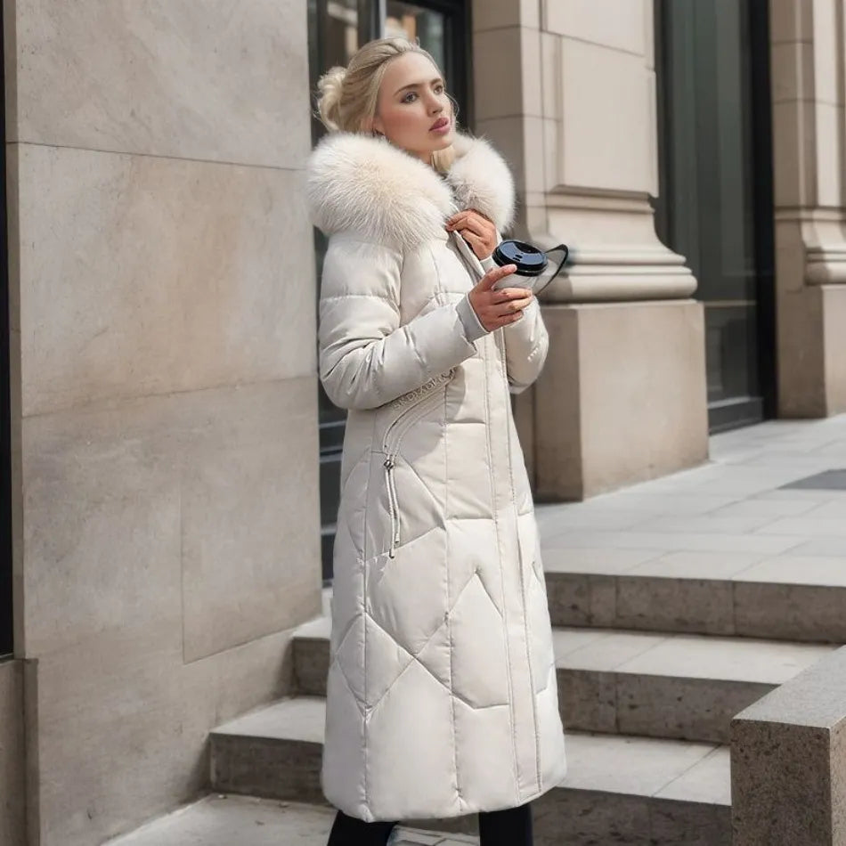 Extended Warm Winter Coat for women