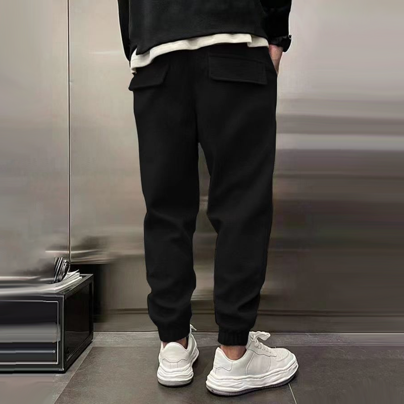 Sporty cotton trousers for men