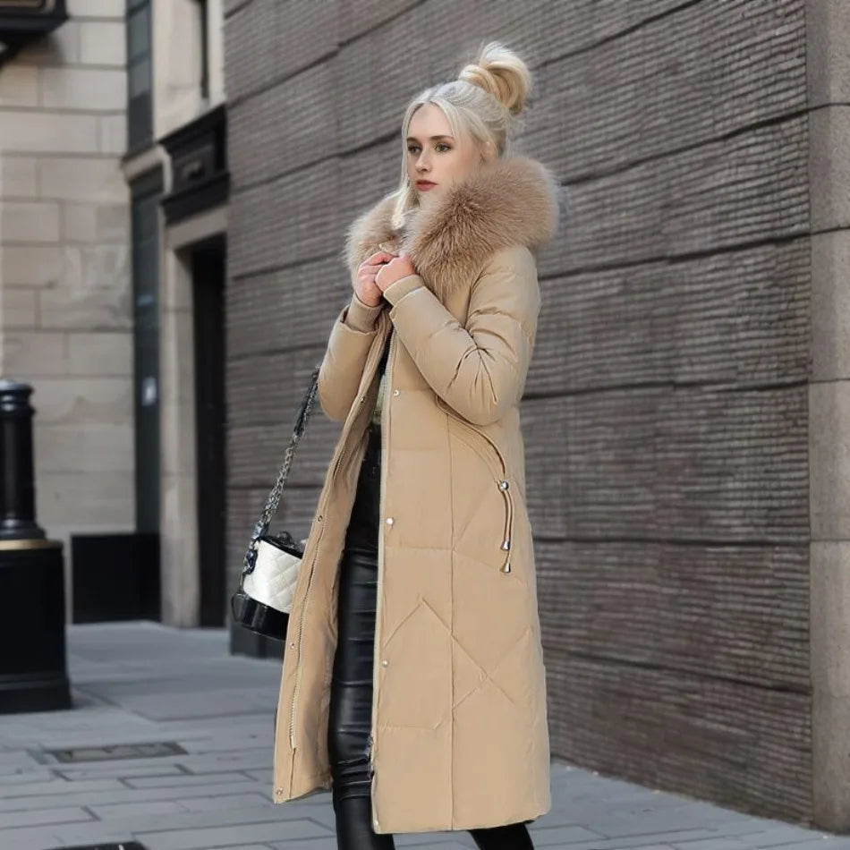 Extended Warm Winter Coat for women