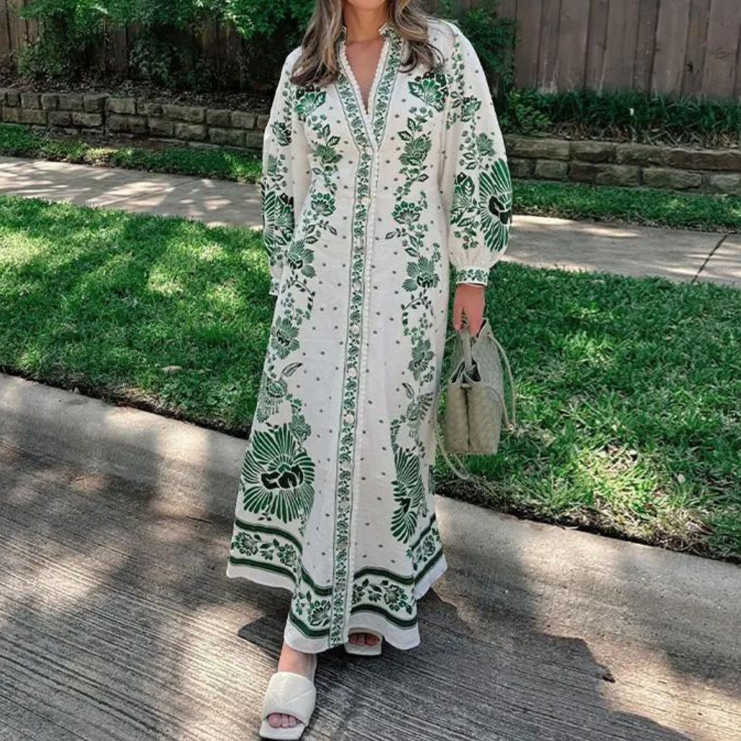 Botanical Maxi Dress for women