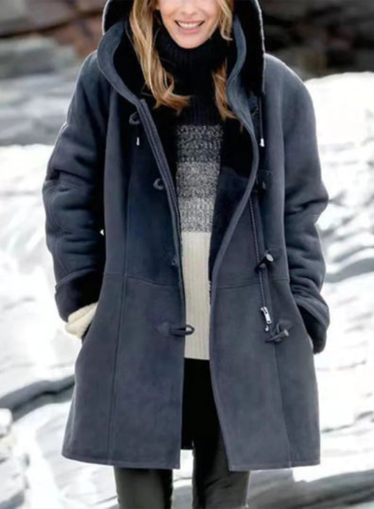 Cosy, soft hooded jacket