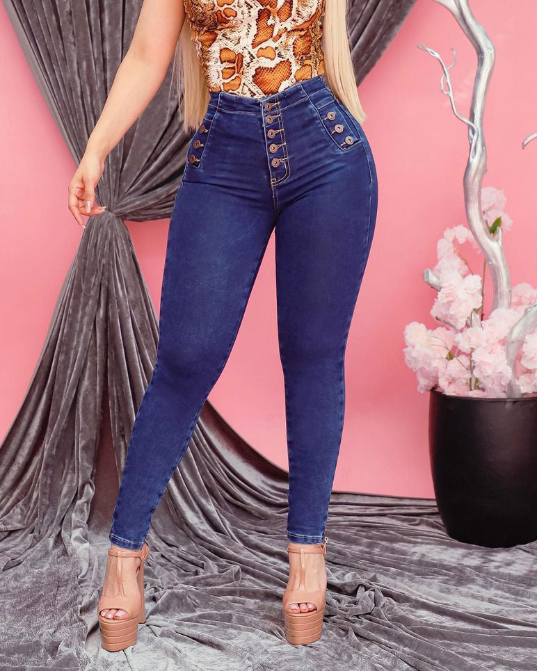 Carlotta - High Waist Tummy Control Stretchy Jeans