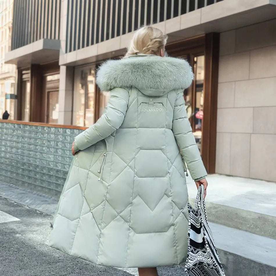 Extended Warm Winter Coat for women