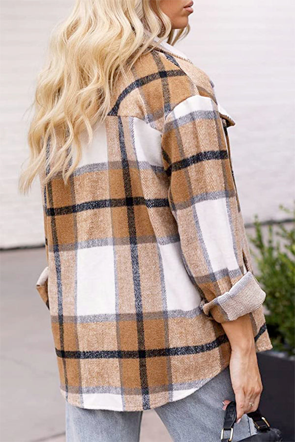 Long Sleeve Plaid Flannel for women