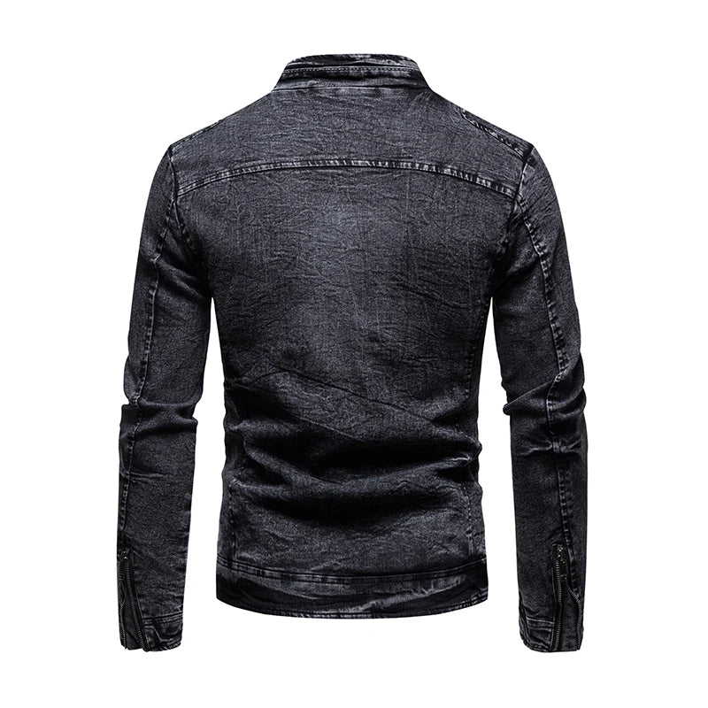 Retro slim fit jacket for men