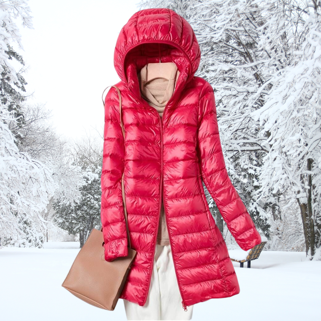 Women's long padded parka