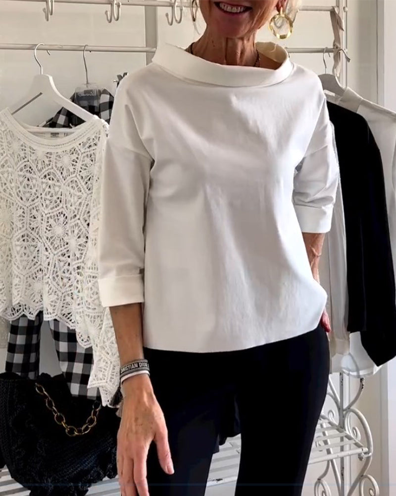 Stylish Roll Neck Top