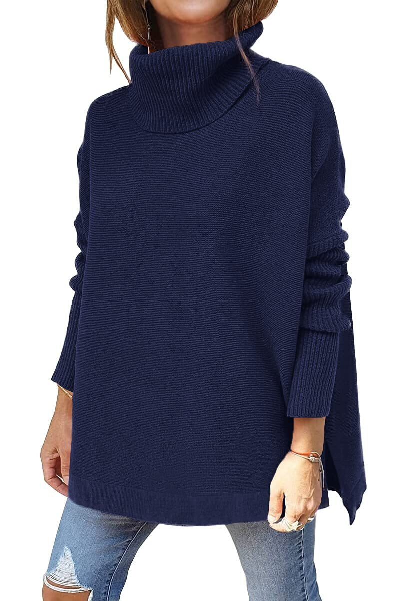 Margaret - Women's Tricot Sweater With Stand Collar