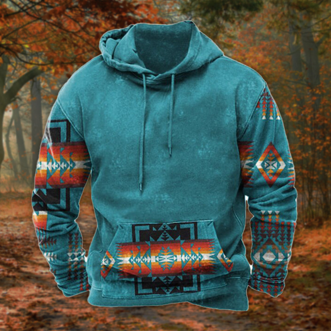 Vintage Print Hoodie for women