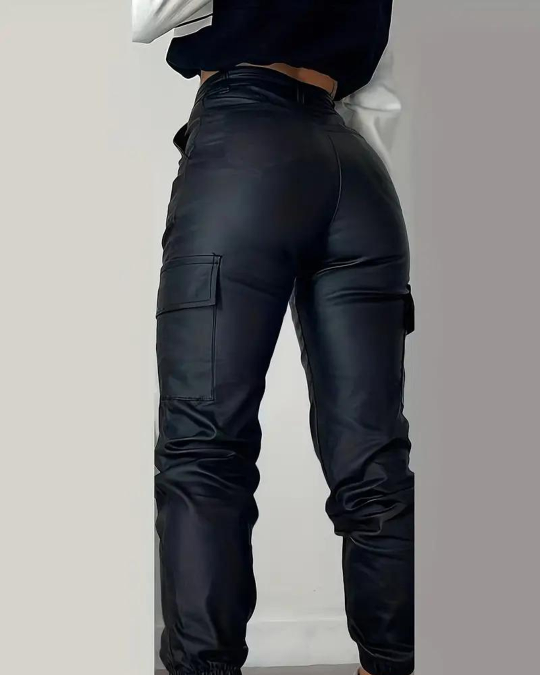 Liora - Cargo Leather Pants