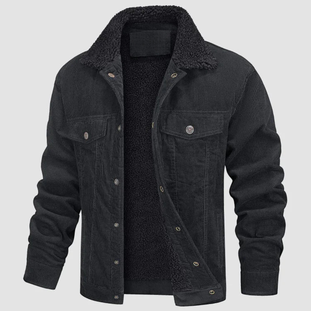 Trendy men's corduroy blouson