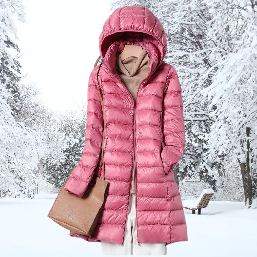 Women's long padded parka