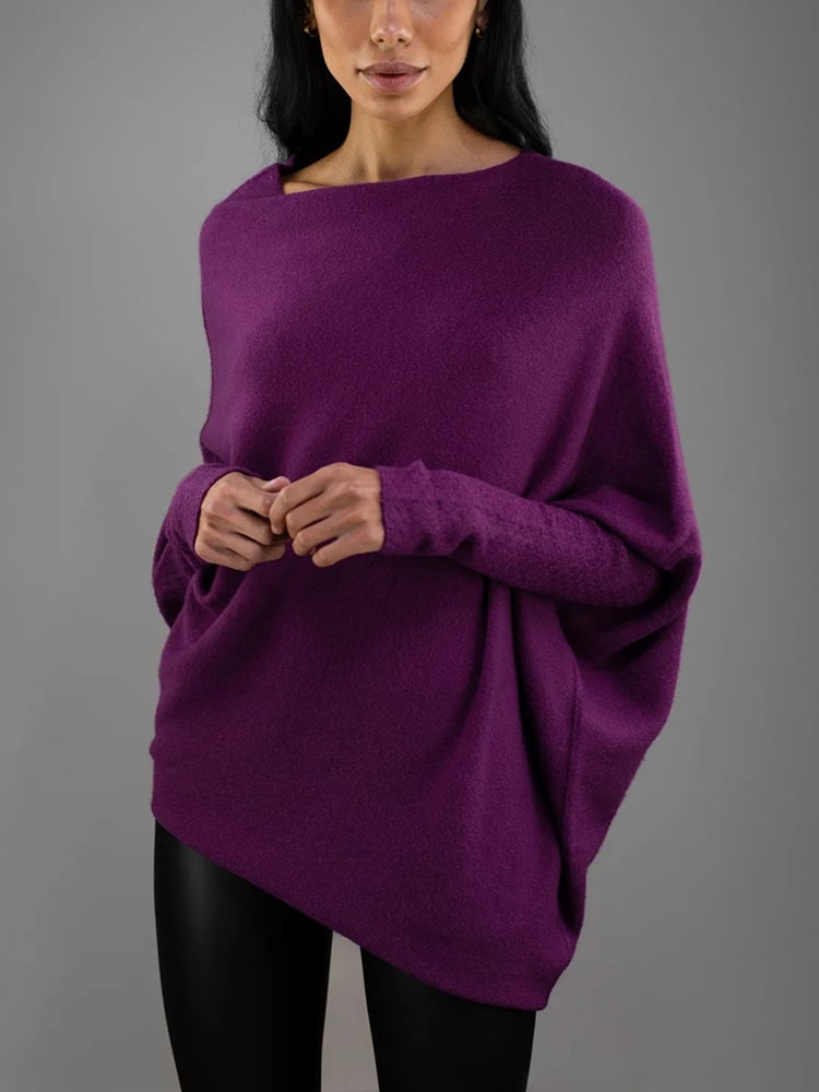 Comfy Sweater with elegant trim at the shoulder