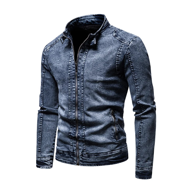 Retro slim fit jacket for men