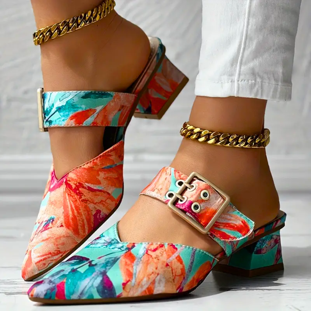 Talina - Colour Heeled Sandals