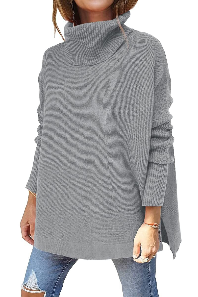 Margaret - Women's Tricot Sweater With Stand Collar