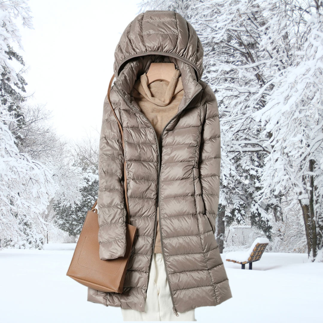 Women's long padded parka