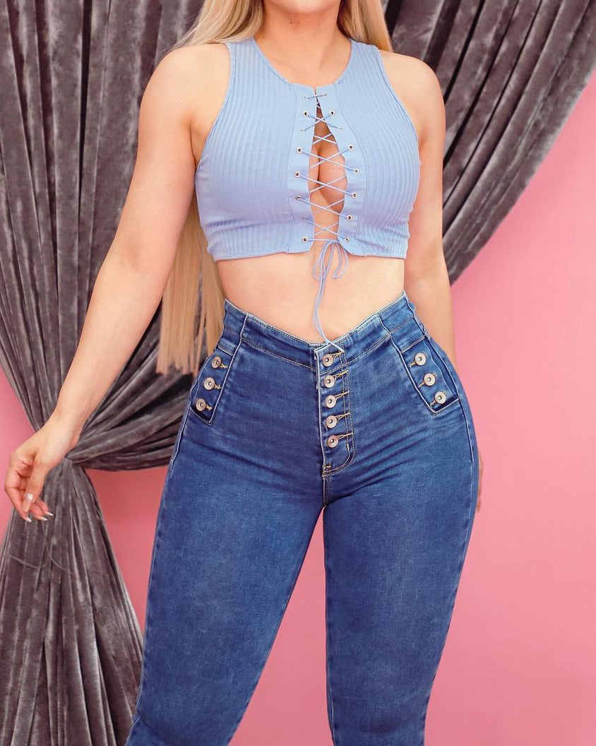 Carlotta - High Waist Tummy Control Stretchy Jeans