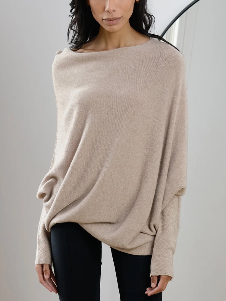 Comfy Sweater with elegant trim at the shoulder