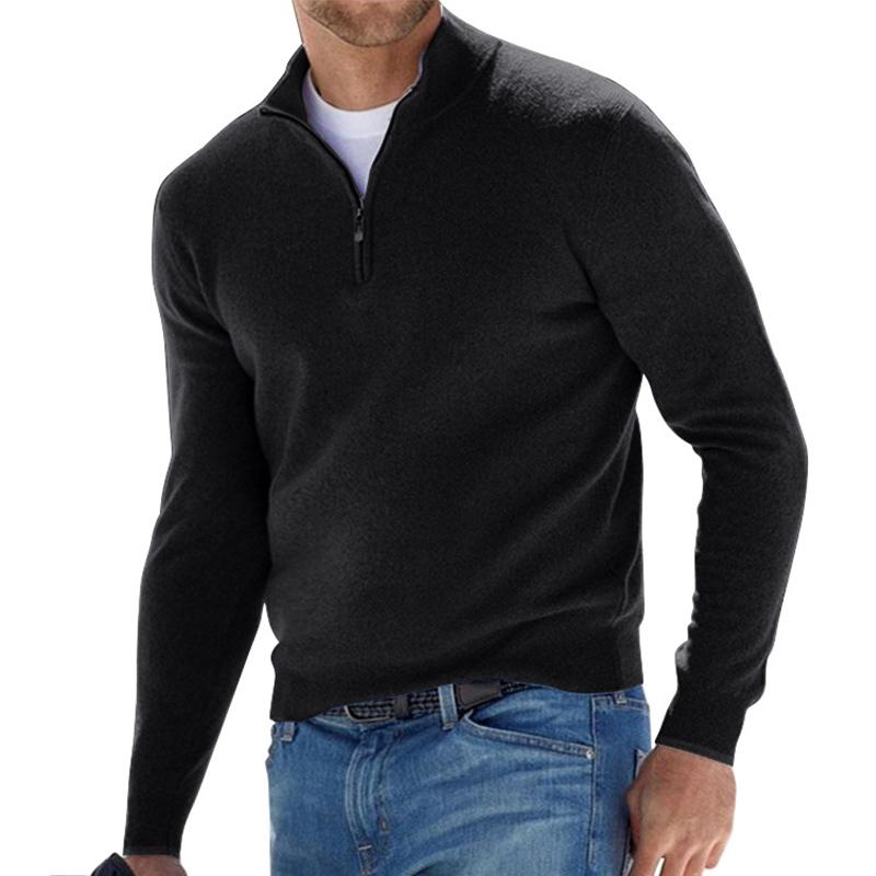 Cardigan with zip for men