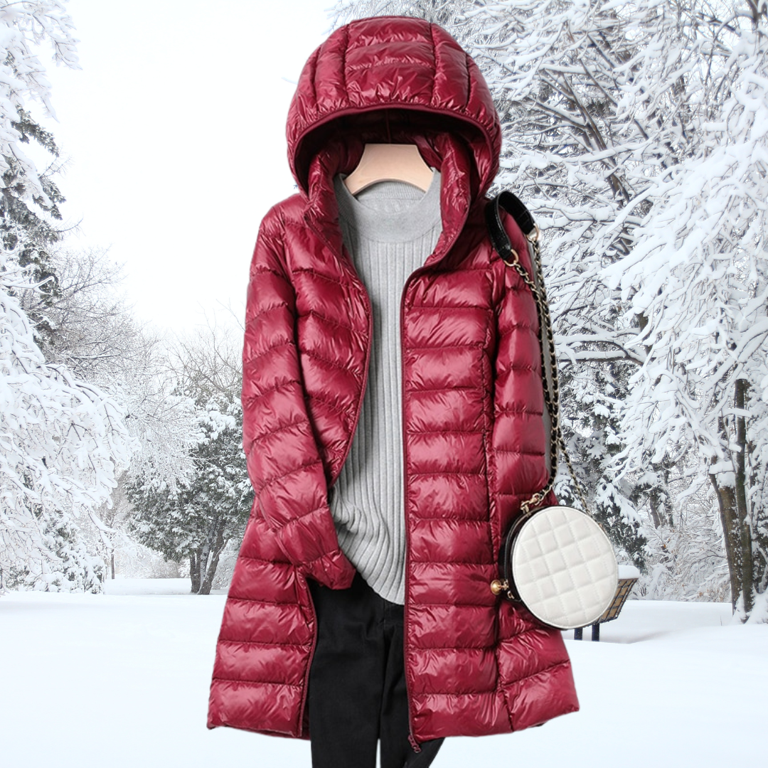 Women's long padded parka