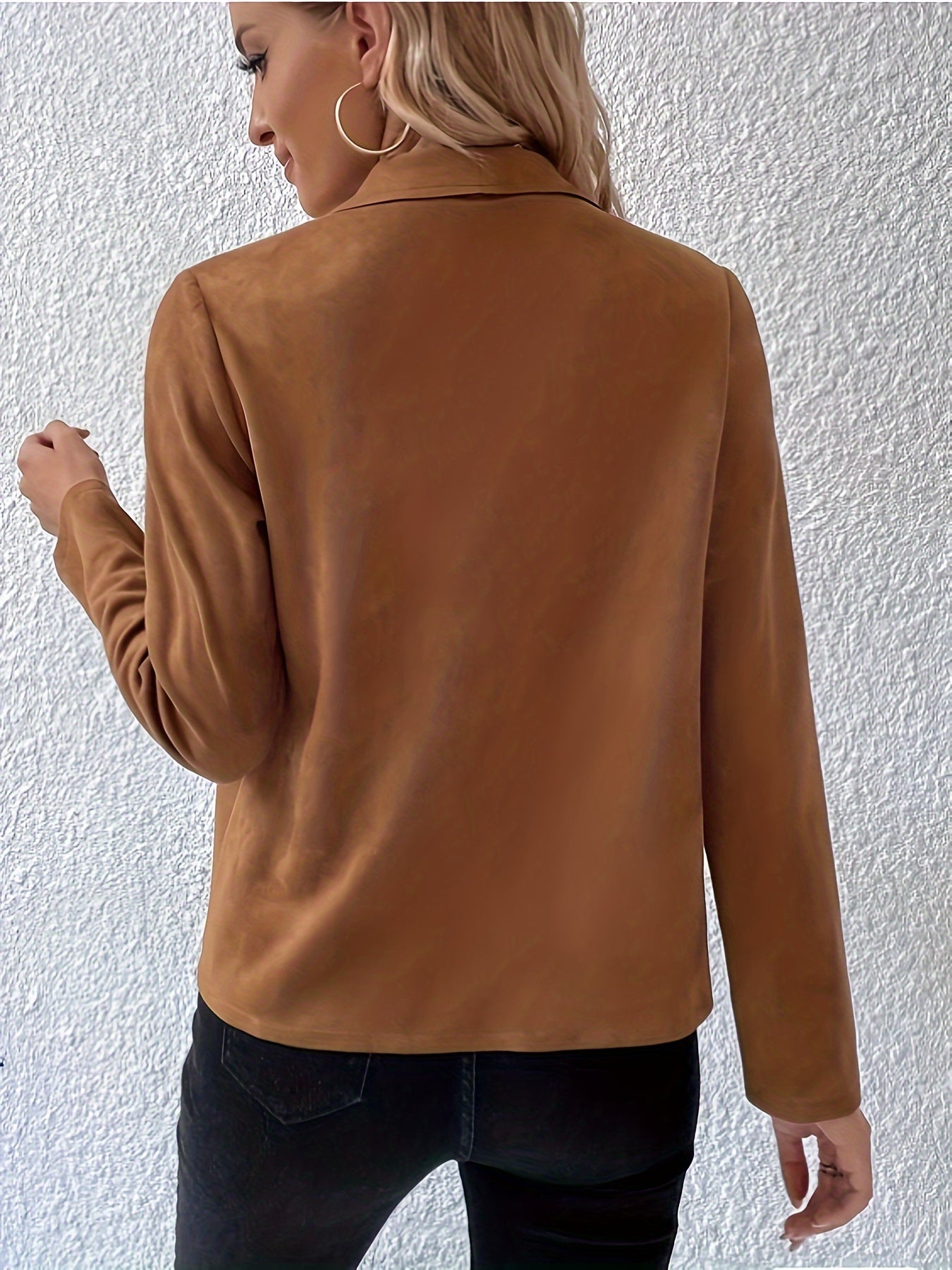 Jacket With Waterfall Collar