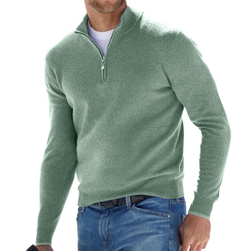 Cardigan with zip for men