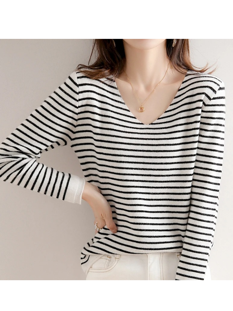 Casual Striped Women's Sweater