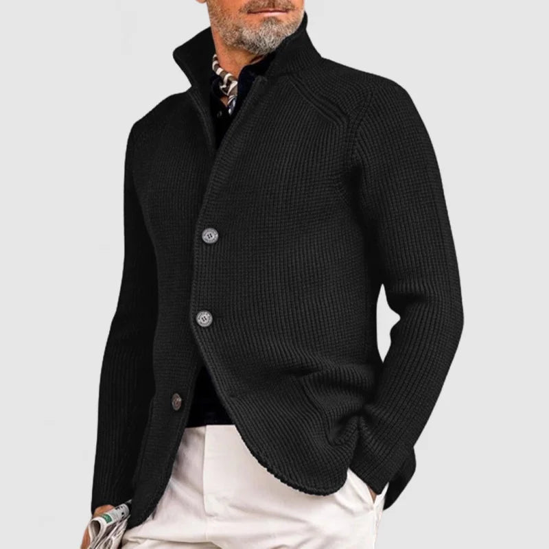 Elegant knitted cardigan for men