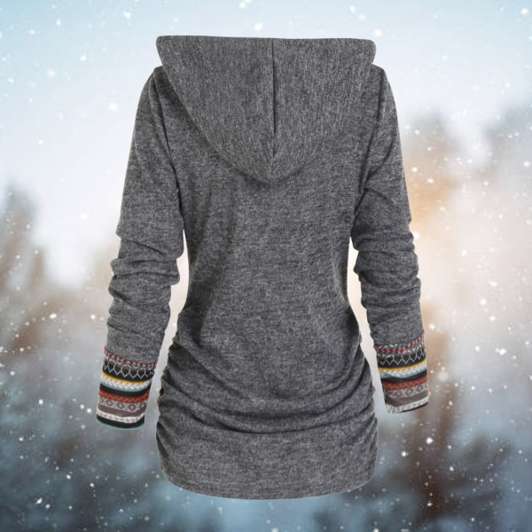 Cosy Bohemian Hooded Top for women