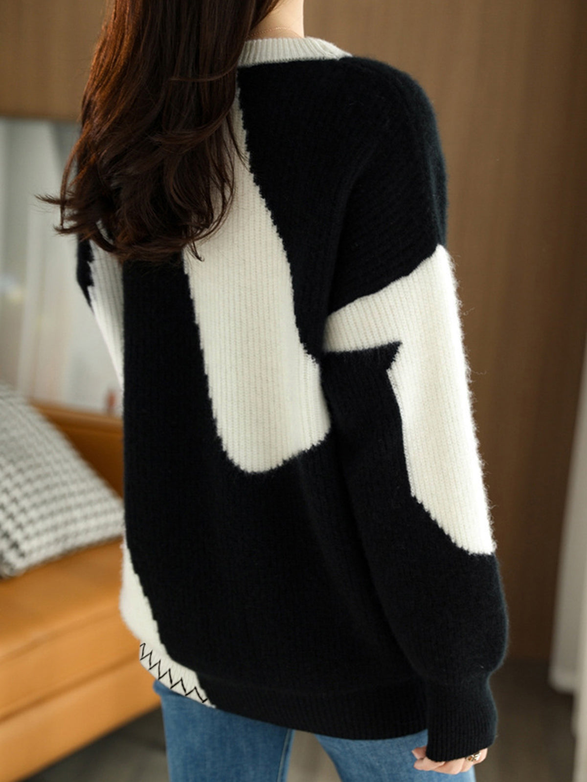 Oversized Zebrataur Sweater for women