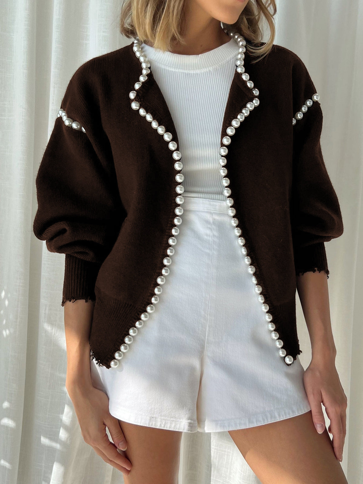 Vintage Pearl Edge Cardigan